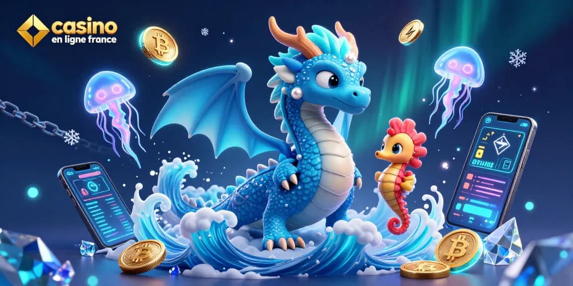 Améliorez votre expérience de jeu avec casino en ligne France et son dragon aquatique majestueux.