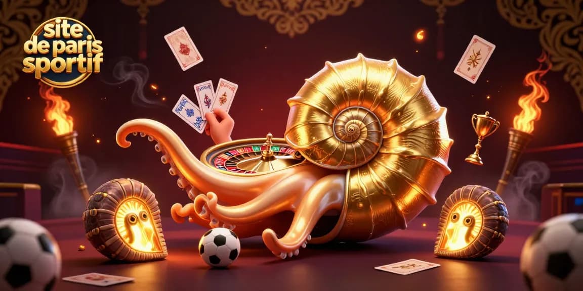 Pariez sur site de paris sportif avec ce nautilus géant et ses amis ammonites illuminés.