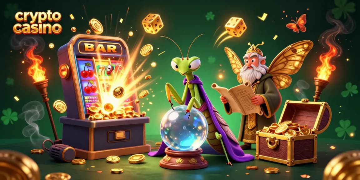 Vivez l'expérience d'un crypto casino, avec des personnages fantastiques et une ambiance mystique.