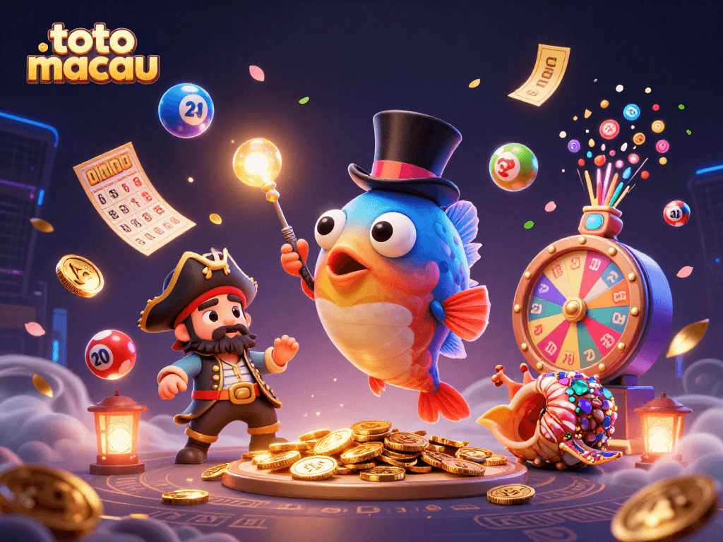 Engage with toto macau as the deep-sea anglerfish ignites golden coins amidst dynamic lottery elements.