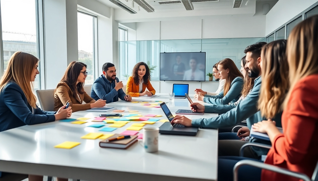 Team collaboration at Kinghams’ professional office setting.