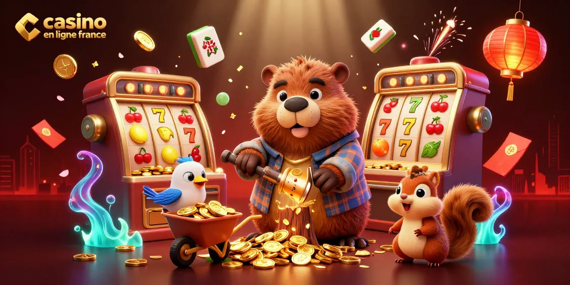 Casino en ligne France : un castor en habit de bûcheron pour gagner des pièces d'or