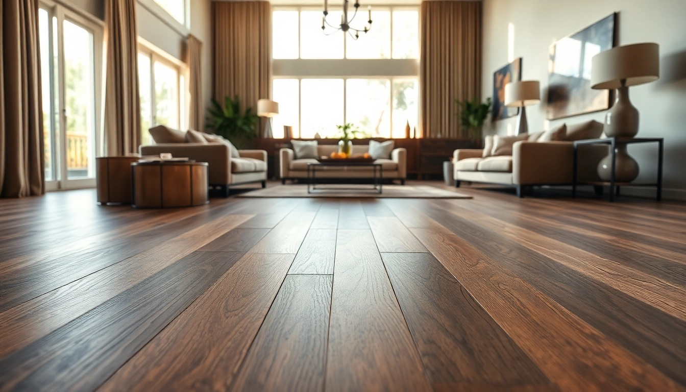 Admire the luxury vinyl flooring that enhances a stylish living room's aesthetic.