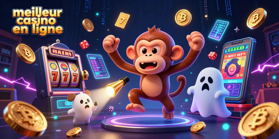 Jouez et gagnez avec le meilleur casino en ligne au milieu d'une scène de jeu animée.