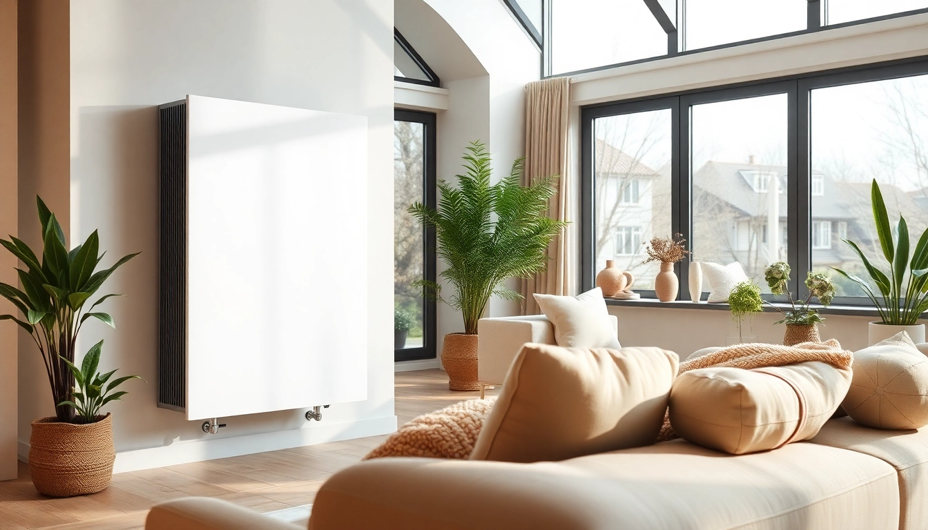 sonni Heizkörper in einem modernen Wohnraum mit einladendem Design