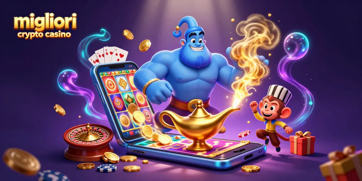 Gioca nei migliori crypto casino e affronta la magia del gioco con il nostro genio e il folle tappeto.