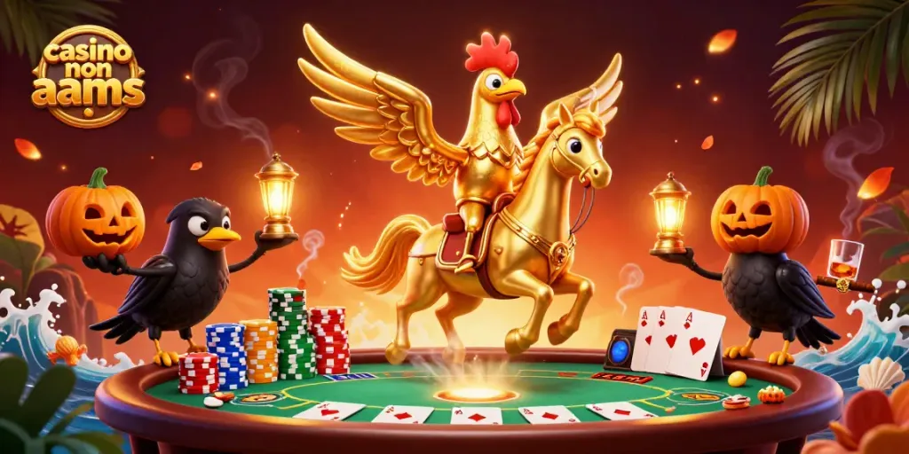 Scopri i casinò non AAMS con RTP elevato, rappresentati in un'illustrazione vivace e dettagliata.