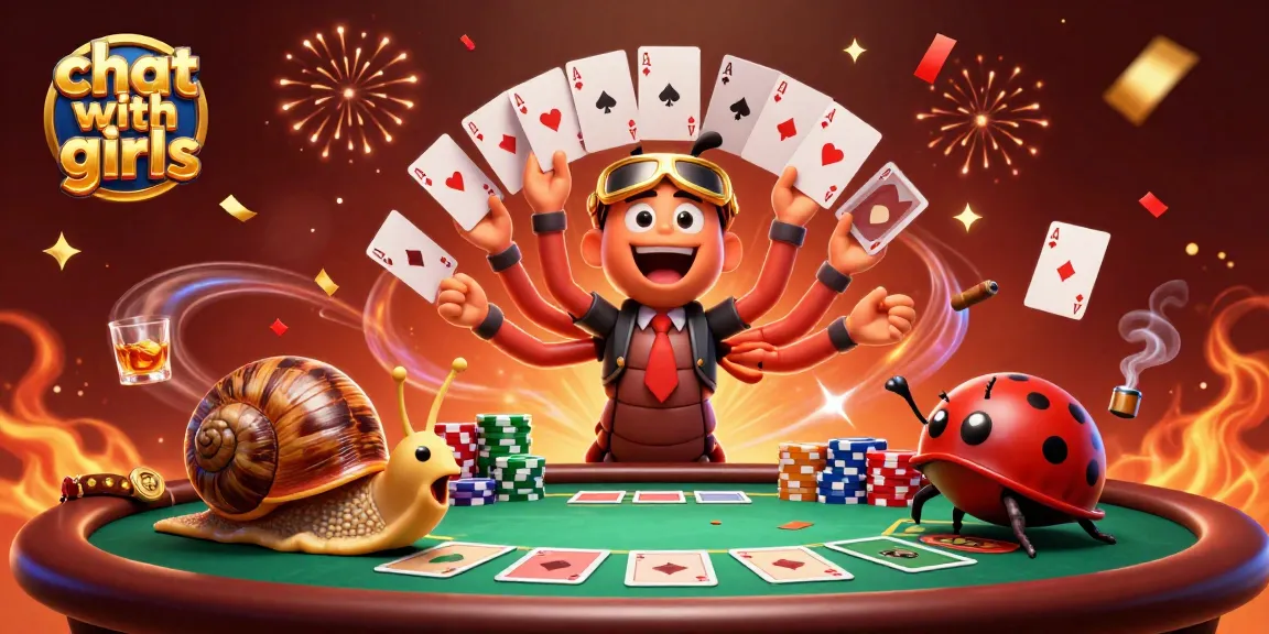 Engage in a lively game as you chat with girls and compete at the poker table.