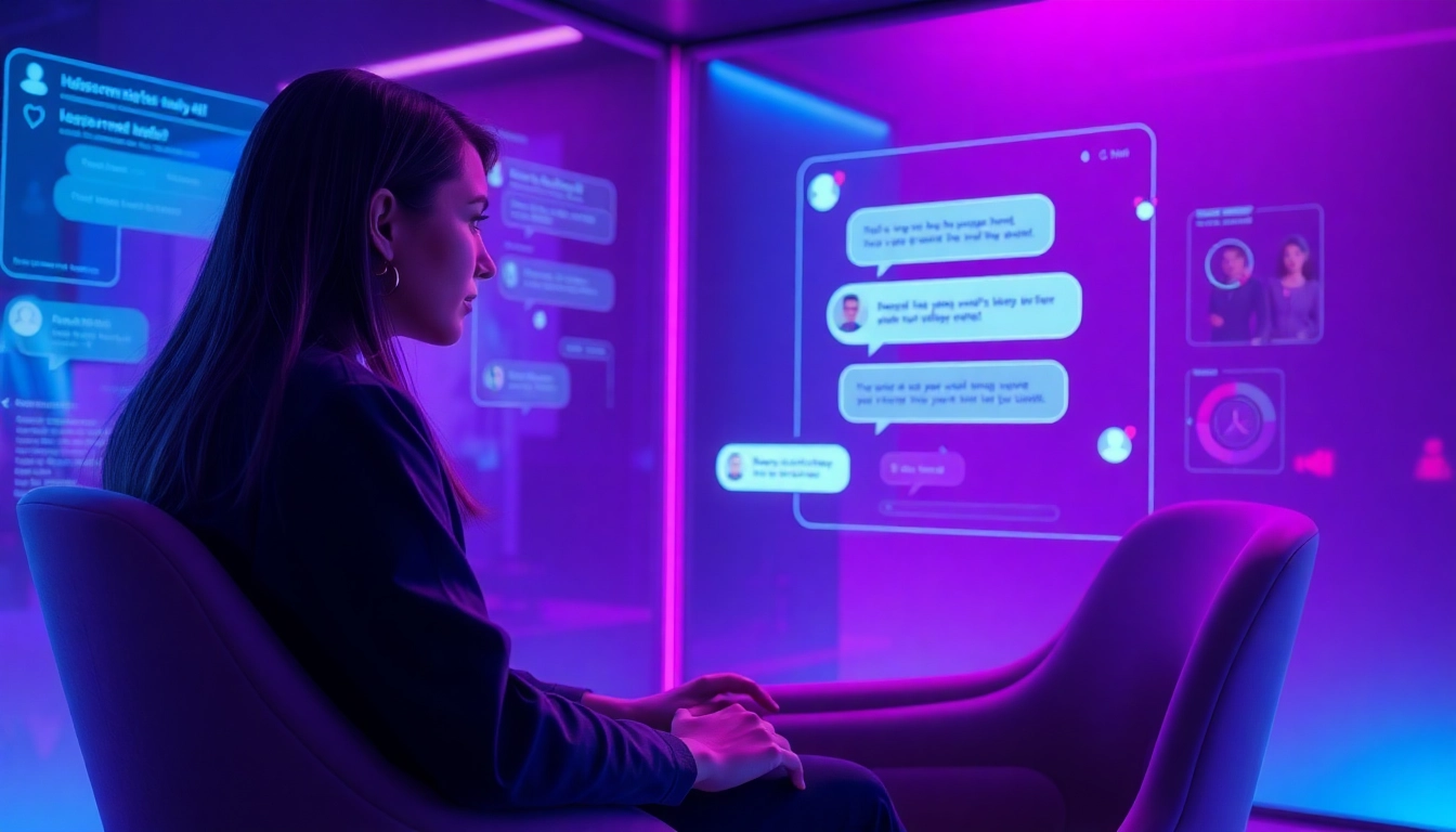 Engaging sex chat AI interaction in a digital chat room.