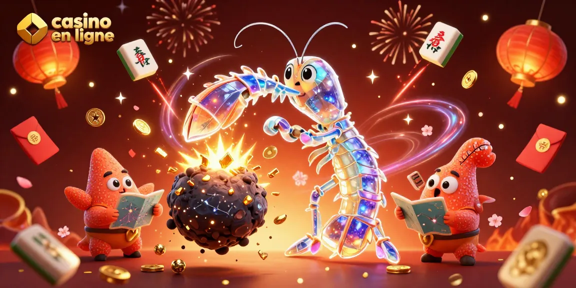 Casino en ligne : Gagnez des jetons d'or avec notre samouraï mante galactique dans une explosion de joie.