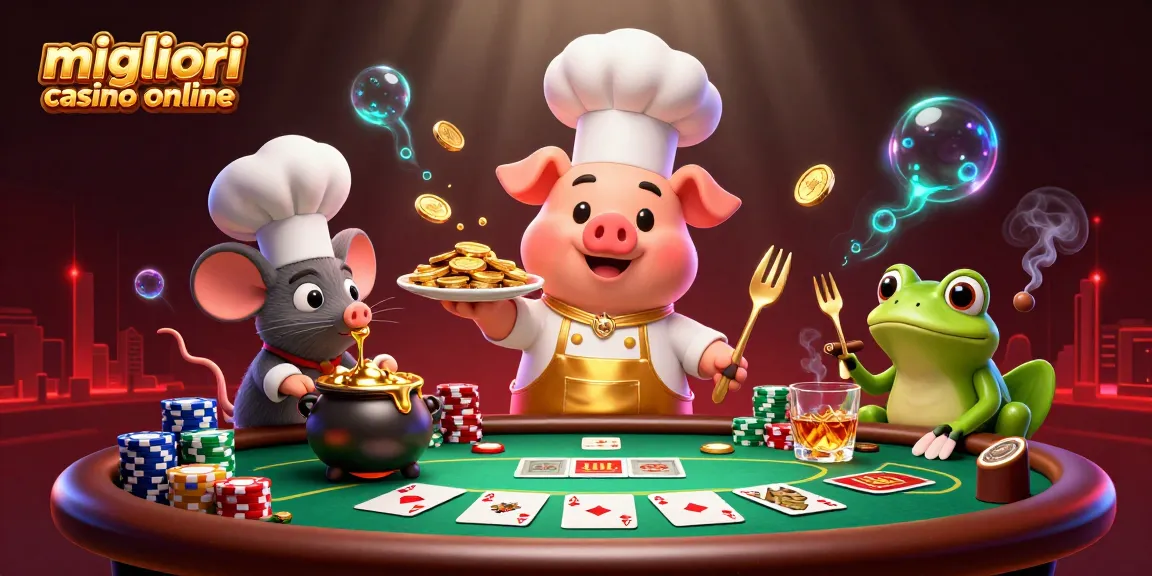 Scopri i migliori casino online con un'immagine vivace di personaggi e giochi affascinanti.