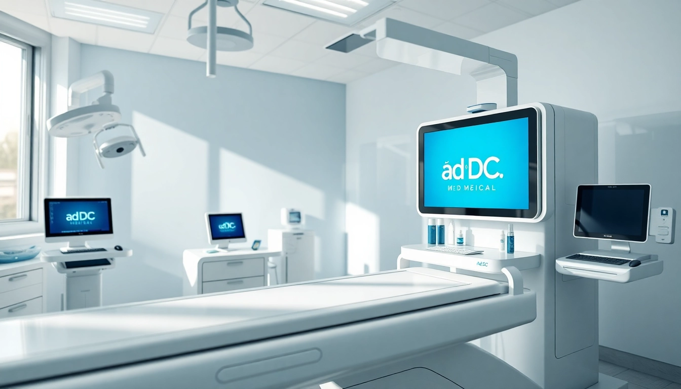 Showcasing ad DÓC Medical products in a professional healthcare environment with advanced technology.