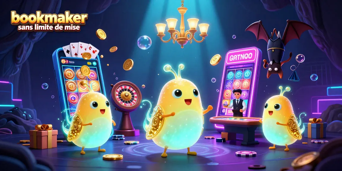 Pariez sur un bookmaker sans limite de mise avec des jeux captivants et une ambiance de casino lumineuse.