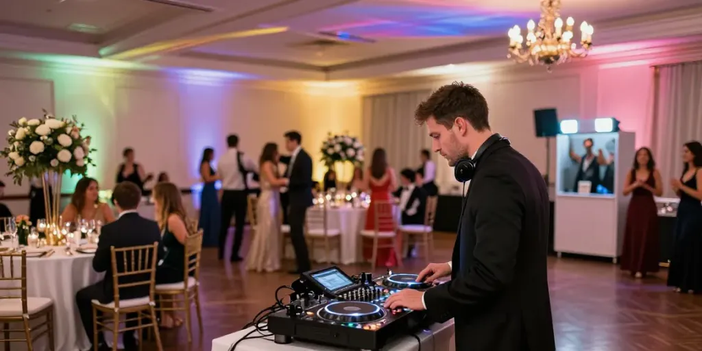 Hochzeit DJ Berlin Brandenburg bei einer festlichen Hochzeitsfeier mit tanzenden Gästen