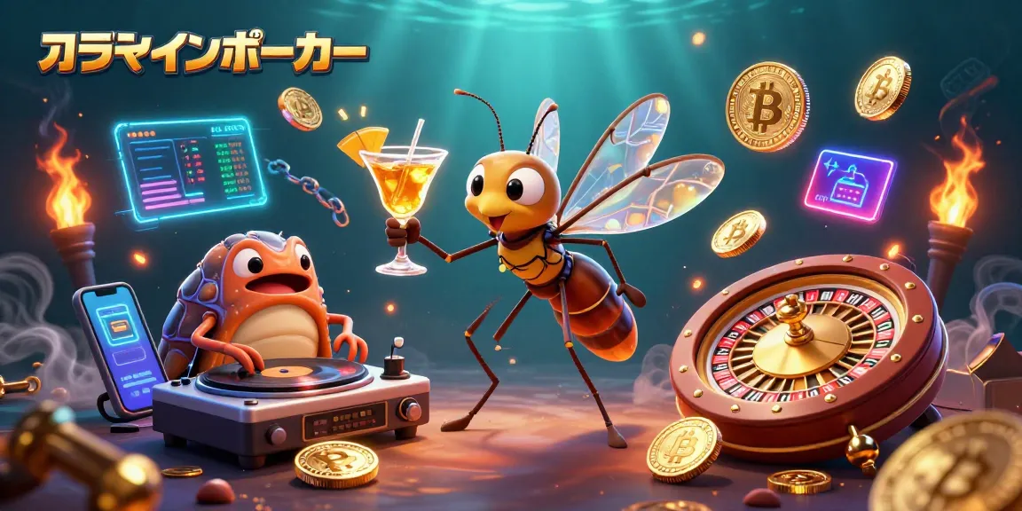 オンラインポーカーで楽しむための生き生きとしたシーン、戦略的にプレイする様子を描いたデジタルアート