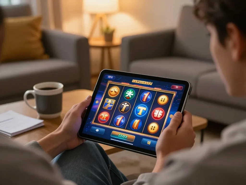 Sparking excitement while playing situs slot online on a tablet from a cozy home setup