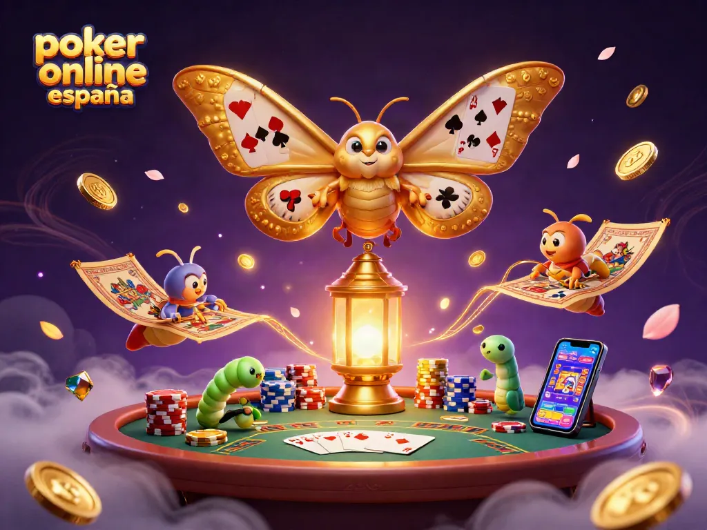 Juega al póker online en España con personajes únicos en una escena de casino vibrante.