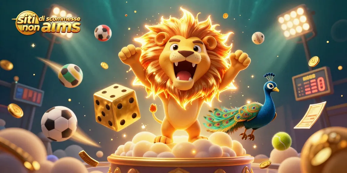 Scommetti con i migliori siti di scommesse non AAMS, visualizza la vincita nel casinò con un leone solare e dadi dorati