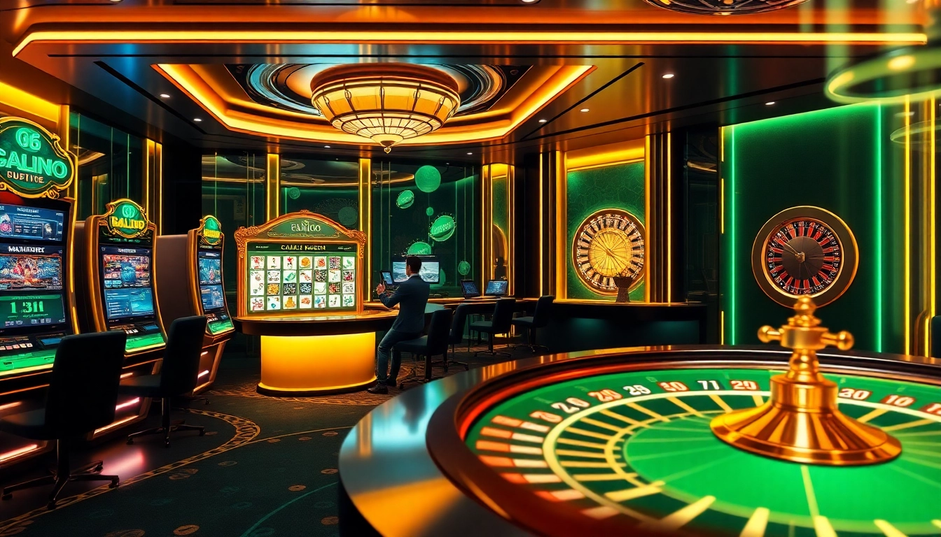 Découvrez l'excitation du casino en ligne 2026 avec des tables de roulette virtuelle et de poker dans un cadre en ligne élégant.