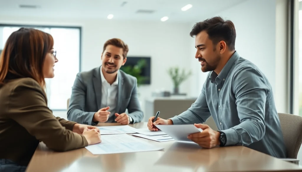 Evaluate Life insurance options in a friendly consultation with a financial advisor.