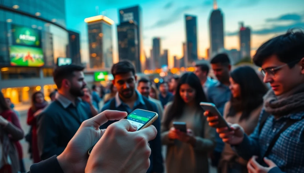 Engaging activity showcasing best online sportsbooks India with users betting on mobile devices.