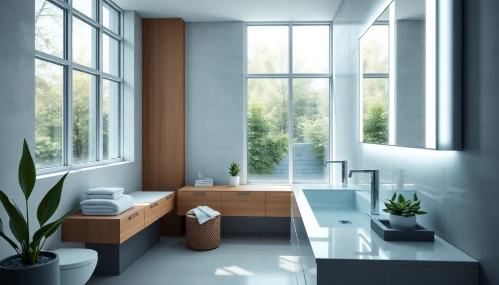 Natürlicher Blick auf einen spiegelschrank mit led Beleuchtung, der modernes Design und Funktionalität vereint.