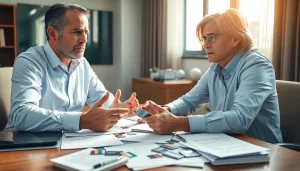 카드현금화에 대한 재정 상담 중인 전문가와 고객의 모습입니다.