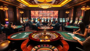 Experience thrilling gaming at ga6789 with high-stakes poker tables and a vibrant casino atmosphere.