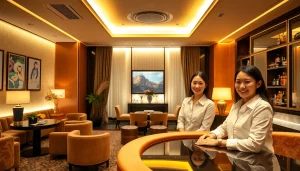 Inviting space of 인계동셔츠룸 with elegant decor and smiling managers