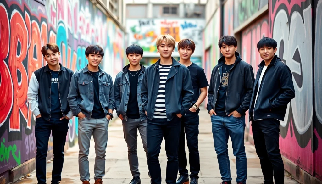 Captivating photo of bts members showcasing their unique styles and expressions.