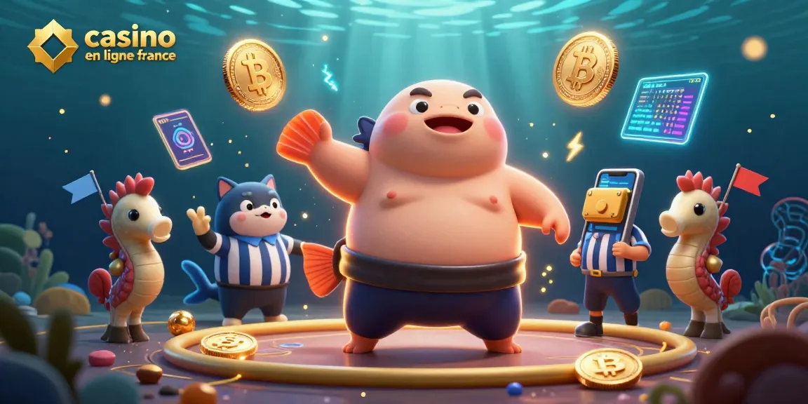 Découvrez un monde vibrant de jeux avec casino en ligne France et un poisson-globe en compétition sous l'eau.