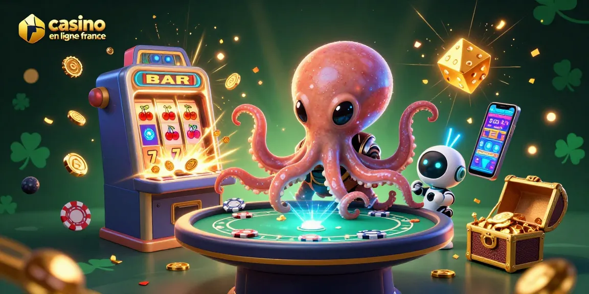Jouez sur le casino en ligne France avec notre pieuvre extraterrestre à la table de poker interactive.