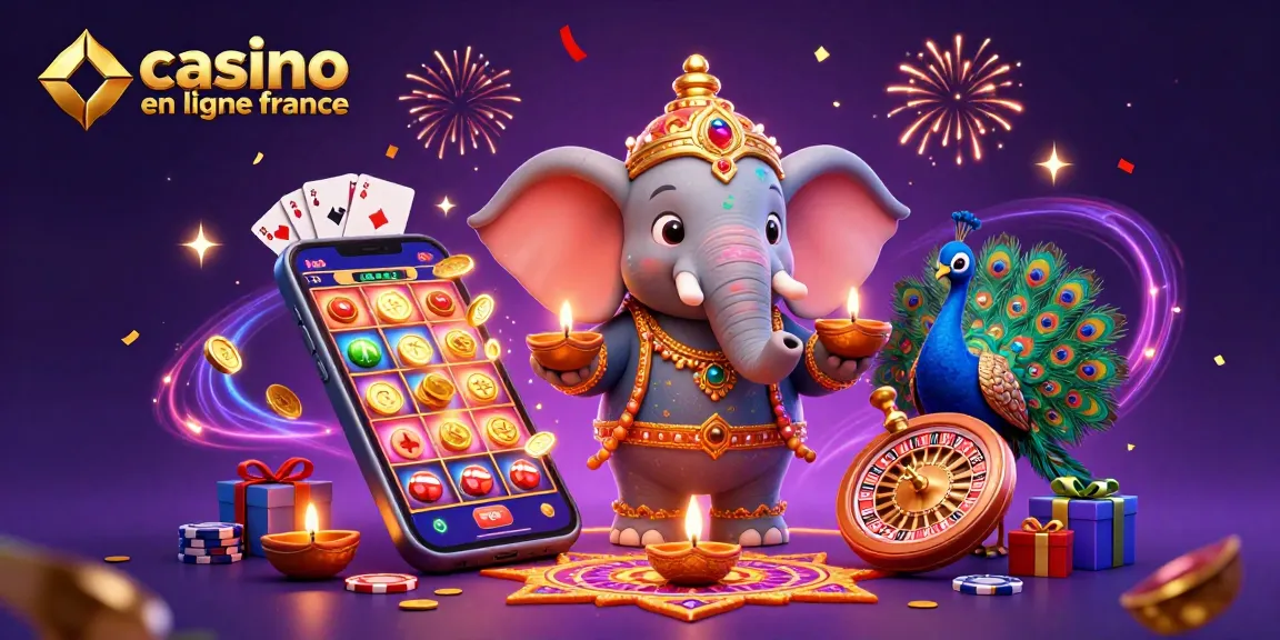 Le casino en ligne France offre une expérience immersive avec un éléphant coloré et des jeux d'argent éclatants.